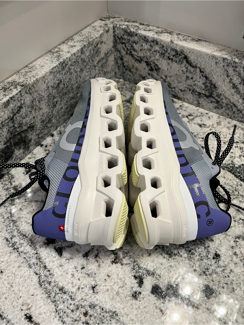 New On Running Cloudmonster in Mist/Blueberry | Size 7.5 (Women’s) - Picture 6 of 10